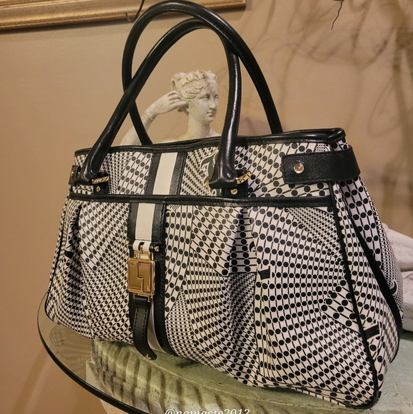 🚫SOLD🚫L.A.M.B. Gwen Stefani Samburu Hopewell Expandable Satchel Luxury - Picture 3 of 16